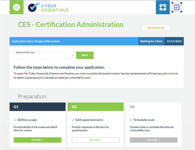 Cyber Essentials Certification Portal
