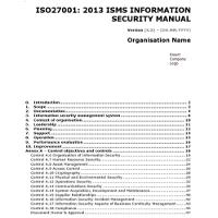 ISO 27001 Templates: Information Security Manual