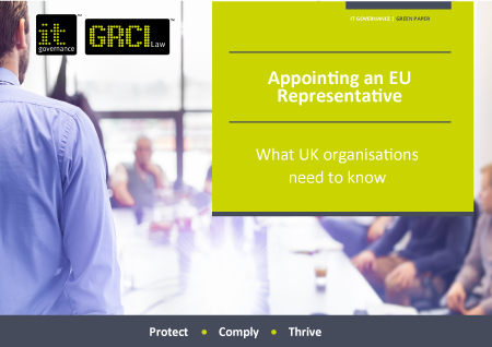 Appointing an EU Representative – What UK organisations need to know