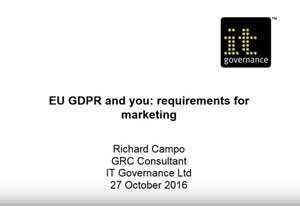 Free GDPR webinar download: The GDPR and you: requirements for marketing