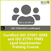 Certified ISO 27001 ISMS and ISO 27701 PIMS Lead Implementer Combination Training Course