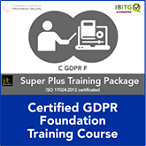 Certified GDPR Foundation Super Plus Training Package